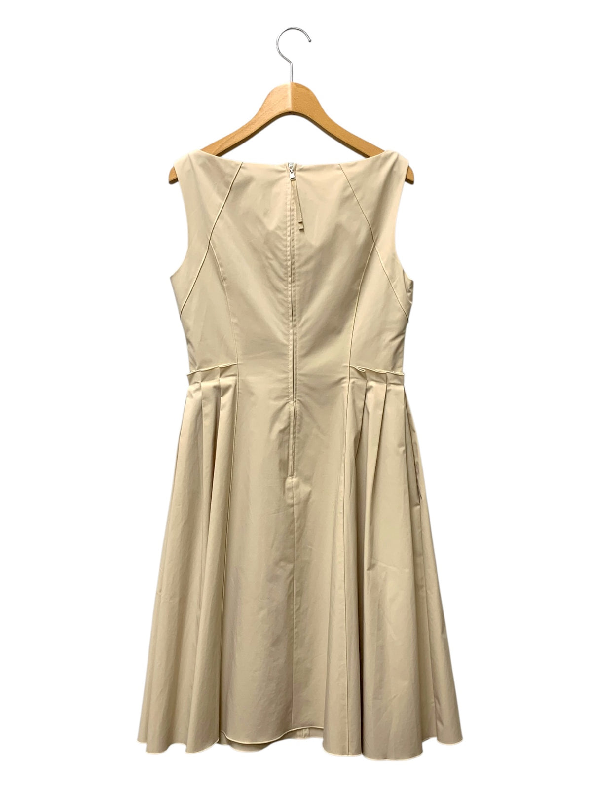 フォクシーニューヨーク Fit＆Flare Dress 35728 ワンピース 40 ベージュ IT1M73NRO2PX