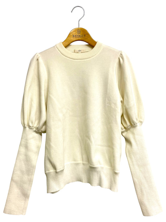 ヨリ YR2235-136AW ニット 36 ホワイト パフスリーブ ITH4O3EHZVW6