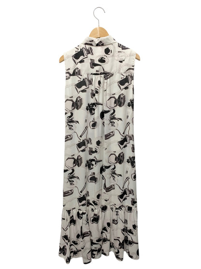 グレースクラス 02222 ワンピース 36 ホワイト コスメ柄 ITVDLAQ2IFLJ