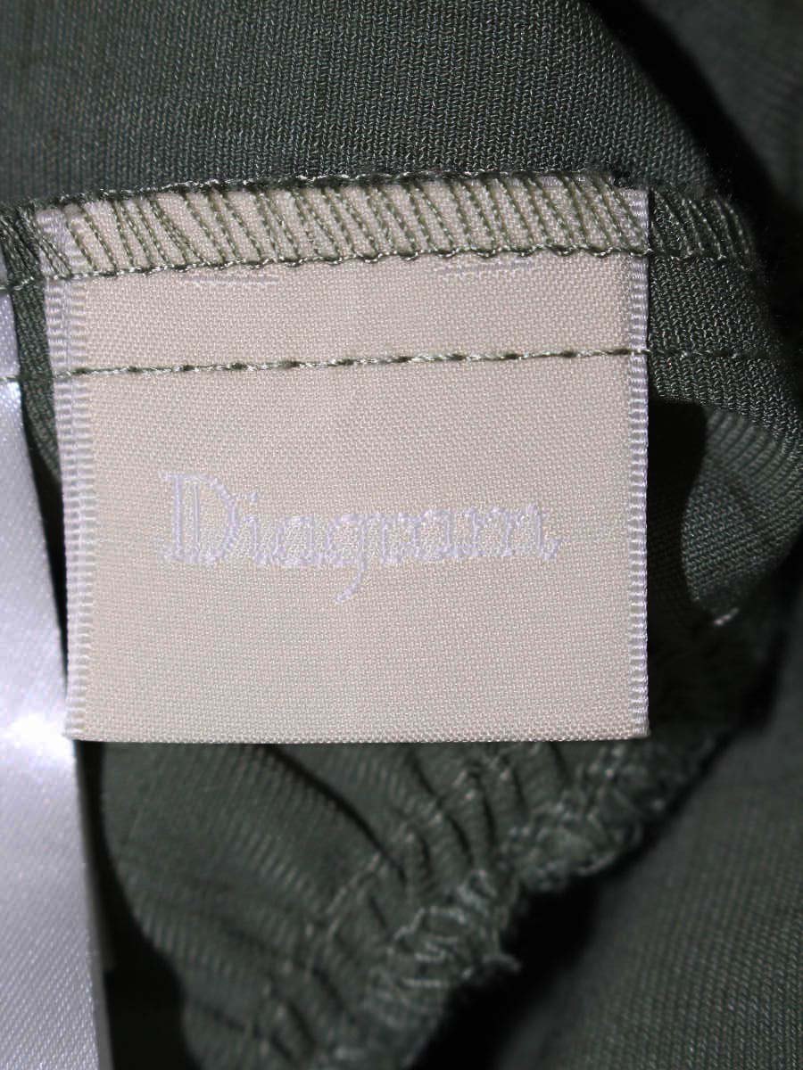 ダイアグラム フリルニットワンピース 0322233090 36 グリーン ITH8LTB7SWCO