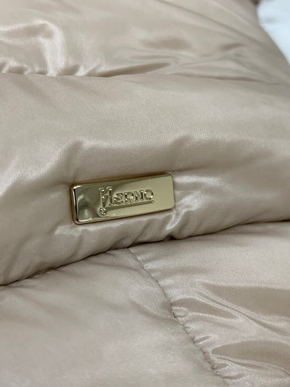 ヘルノ PI0484D 12017 1985 ダウンコート 46 ベージュ フィンラクーン ナイロン ITEIYB8FLHL8