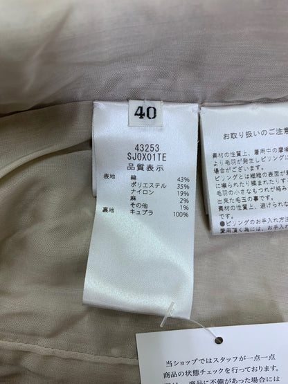 フォクシーブティック Jacket Fiore 43253 ジャケット 40 ベージュ ツイード ITS2DISMWW2O