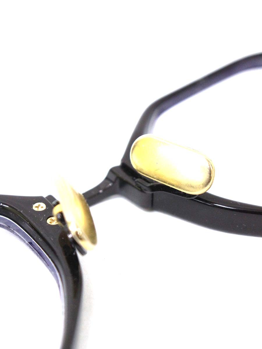 オージーバイオリバーゴールドスミス NOVELIST メガネ ブラック オクタゴン コンビフレーム IT00RUL8A71U