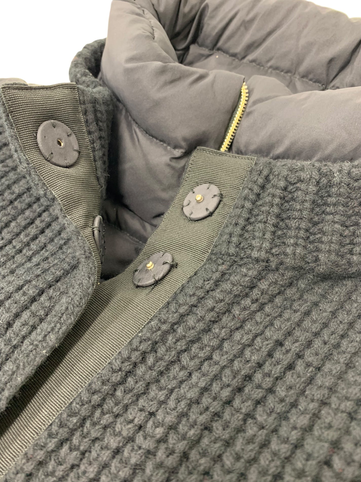 ヘルノ PI0858D 39766 9300 ダウンコート 46 ブラック ニット切替 IT6BVKIH7XT4 【SALE】