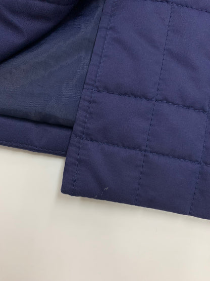 レオナールスポーツ 0526666 キルティングジャケット 42 ネイビー フード付 IT34W5JD5PT1