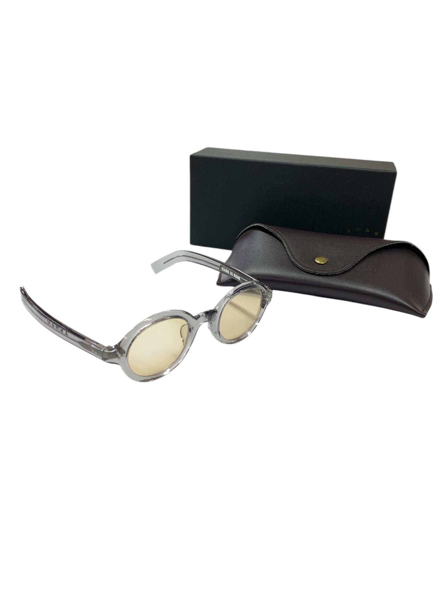 めがね舎ストライク サングラス グレー セルフレーム フルリム ボストン IT1FVGLNKFER