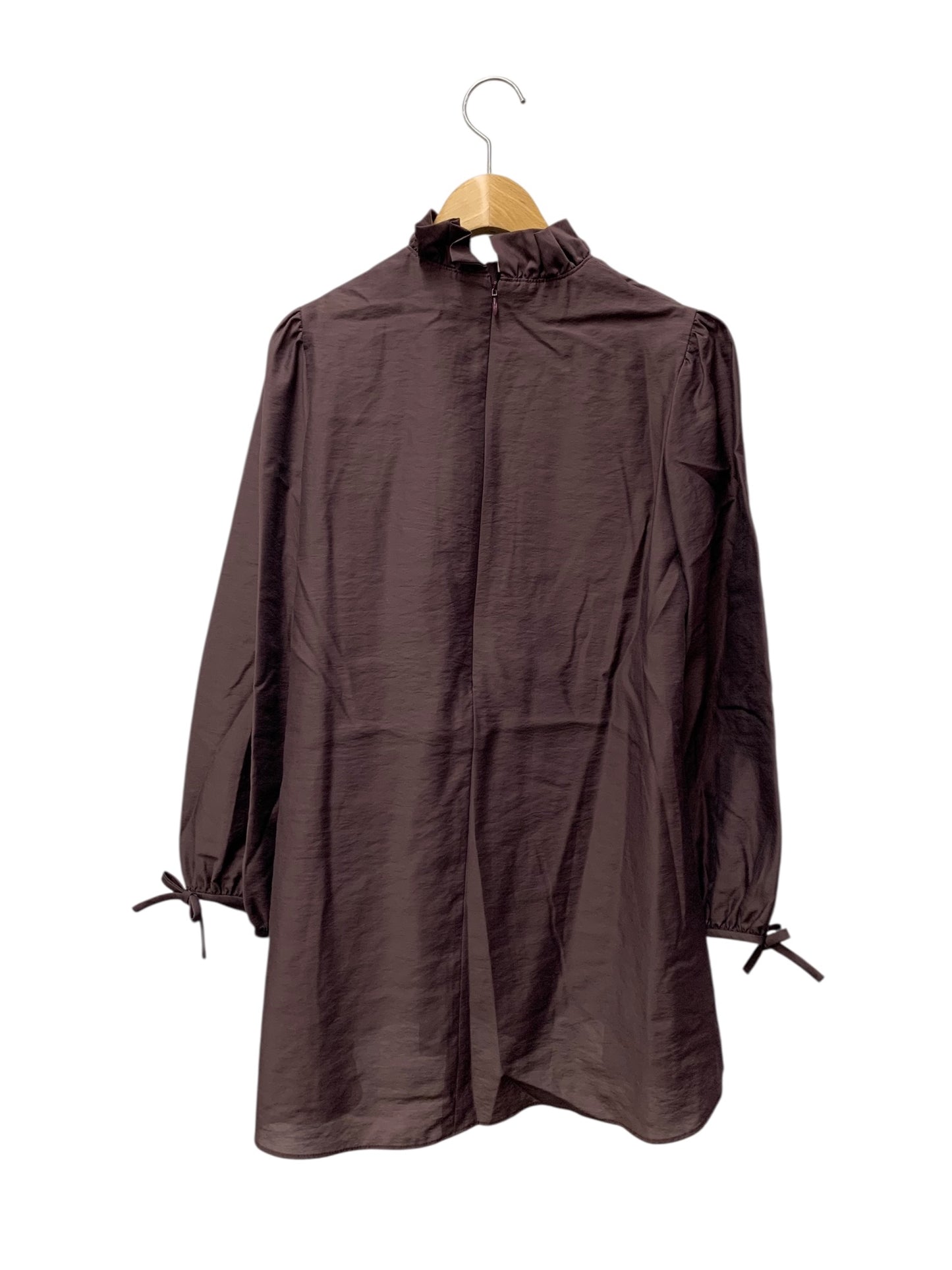 エムズグレイシー フリルリボンブラウス 310514 プルオーバー 38 ブラウン リボン ITAZQ9Z7KK8U