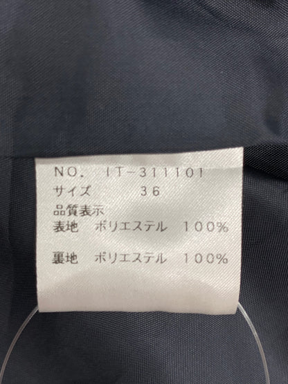 エムズグレイシー 311101 ワンピース 36 ネイビー タック フレア ITUO4IIPNA4G