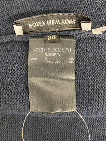 フォクシーニューヨーク collection リラクシングニットパンツ 40587 パンツ 38 ネイビー ニット ワイド IT480TOEMAXC