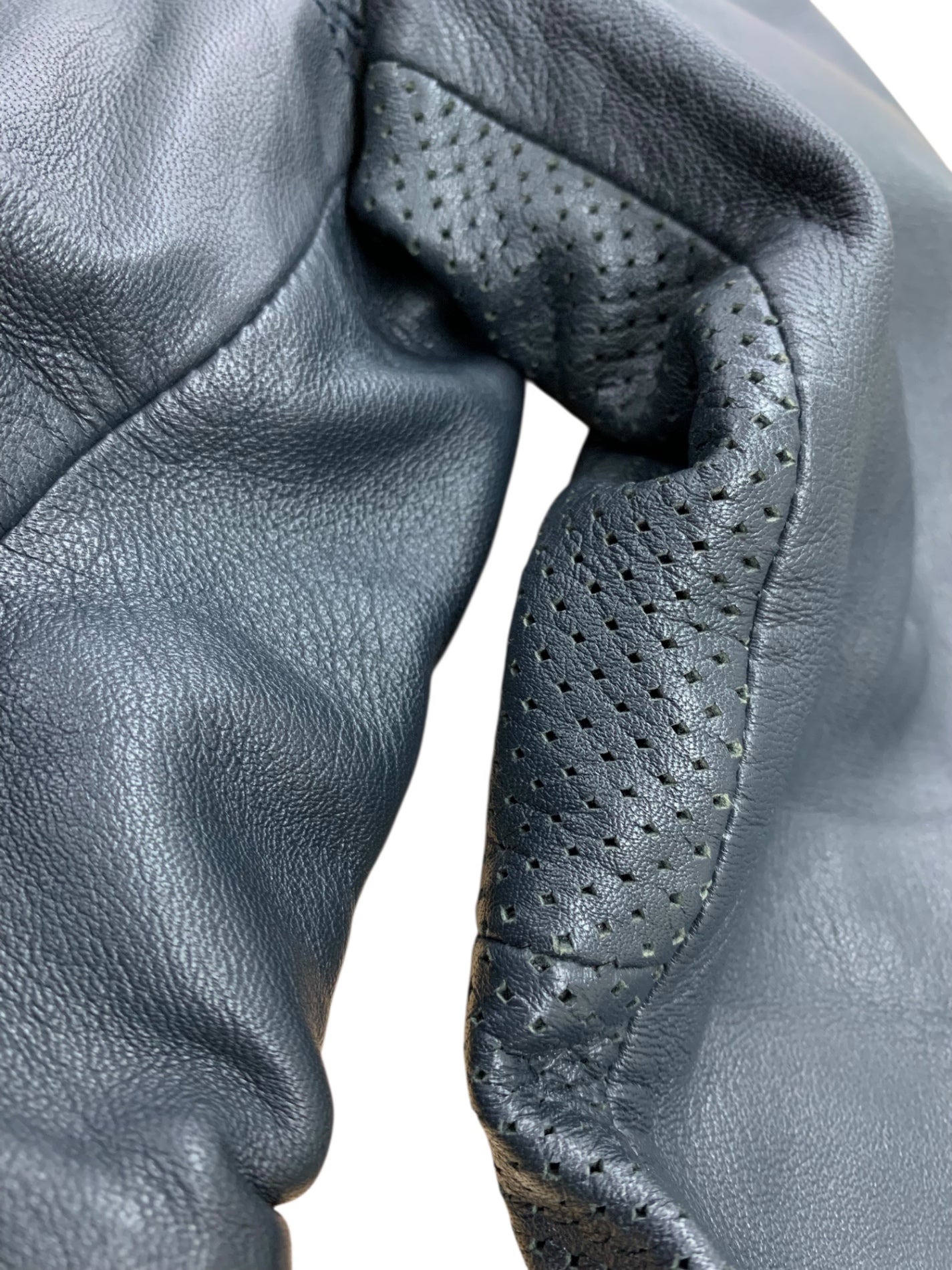 ランバンオンブルー LB-PL-44182 ジャケット 46 ネイビー ジップアップ ラム 羊革 レザー IT9MW72YHP98