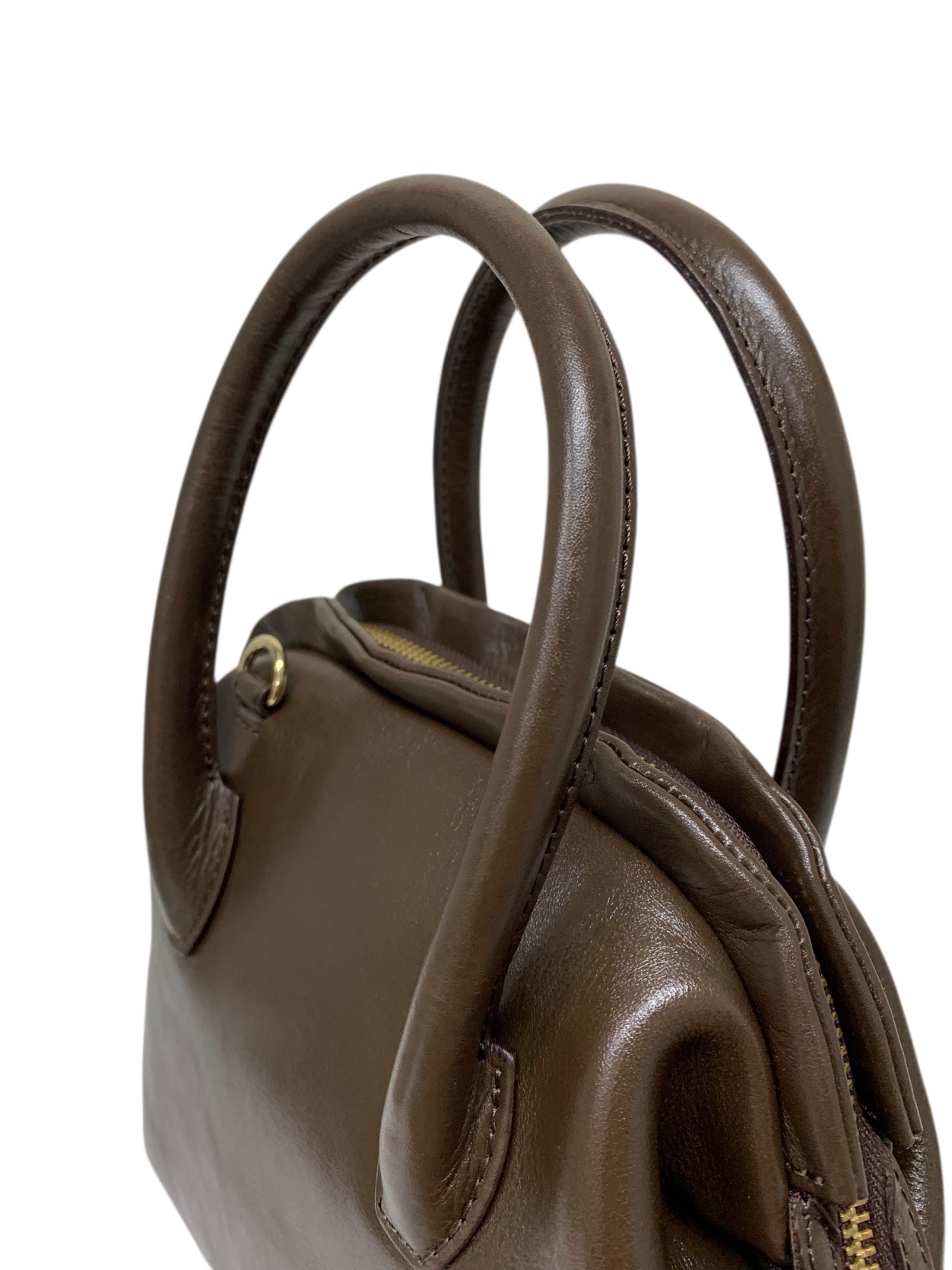 【美品】gemeil シェイプボストンバッグ 2way ブラウン ジェムイル シェイプボストンバッグ CE-1334 ブラウン | 中古ブランド