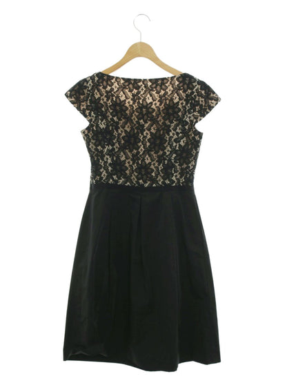 トッカ OPTOSA0730 ワンピース 0 ブラック 切替 レース フラワーモチーフ ITBUA8BBYMRS