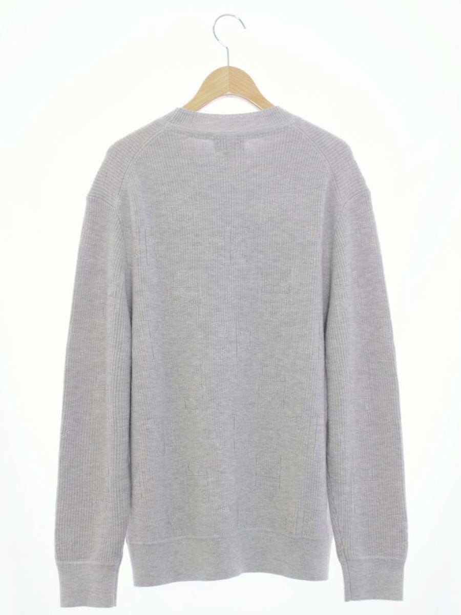 カルバンクラインジーンズ J326590 セーター S グレー ロゴ 総柄 ITOXCRUOL4XE