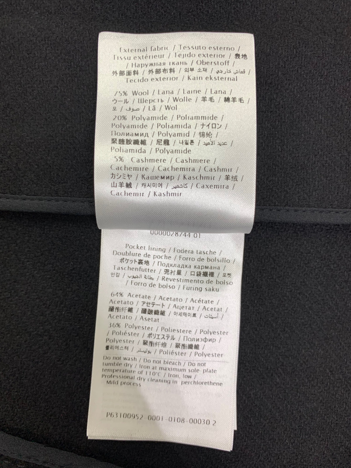 レッドヴァレンティノ 3R3CJB05Y6 42 ブラック ゴールドボタン ダブルブレスト ピーコート ITOH88DEJ5KA