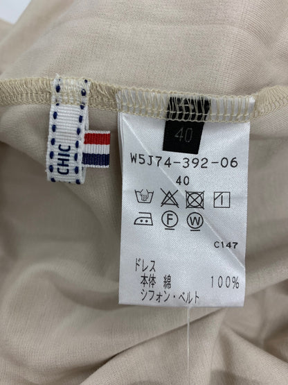 トゥービーシック W5J74-392-06 ワンピース  40 ベージュ チュール ITQX9CALHNTE 【SALE】