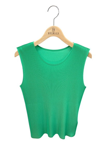 プリーツプリーズイッセイミヤケ PP41FK291 ノースリーブカットソー 3 グリーン ITDVVGXI3SR8