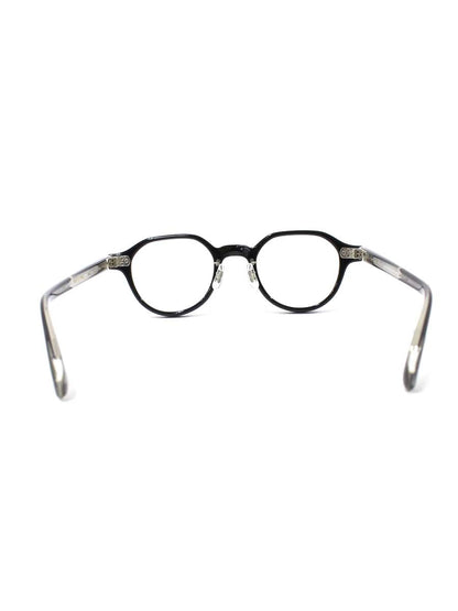 アイヴァン Ramsey(45) メガネ ブラック/シルバー セルフレーム フルリム ボストン IT81EYV2J6PV