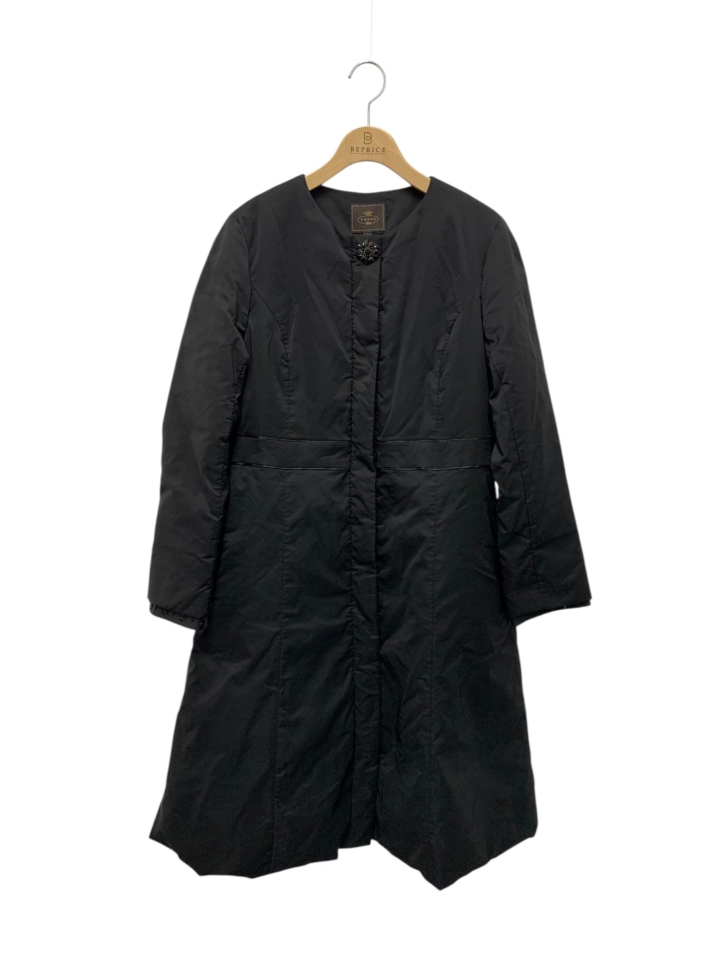 トッカ PYGMALION ピグマリオン CMTOKW0415 ダウンコート 4 ブラック ナイロン ジップアップ ITDFC1XFXPBW