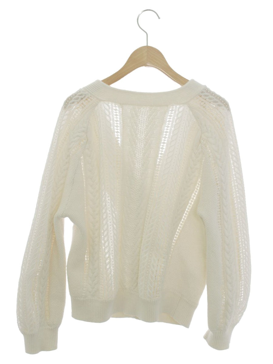 グレースコンチネンタル 1915 3054-0 カーディガン 36 ホワイト カットワークレース ITSGRU6WPX1M