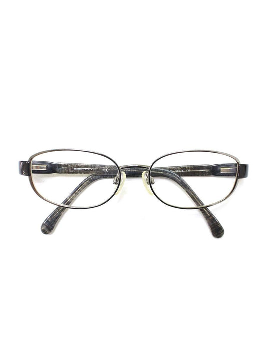 シャネル 2155 メガネ メタルシルバー/ブラック コンビフレーム フルリム オーバル(楕円) ITINUP1VAFIO