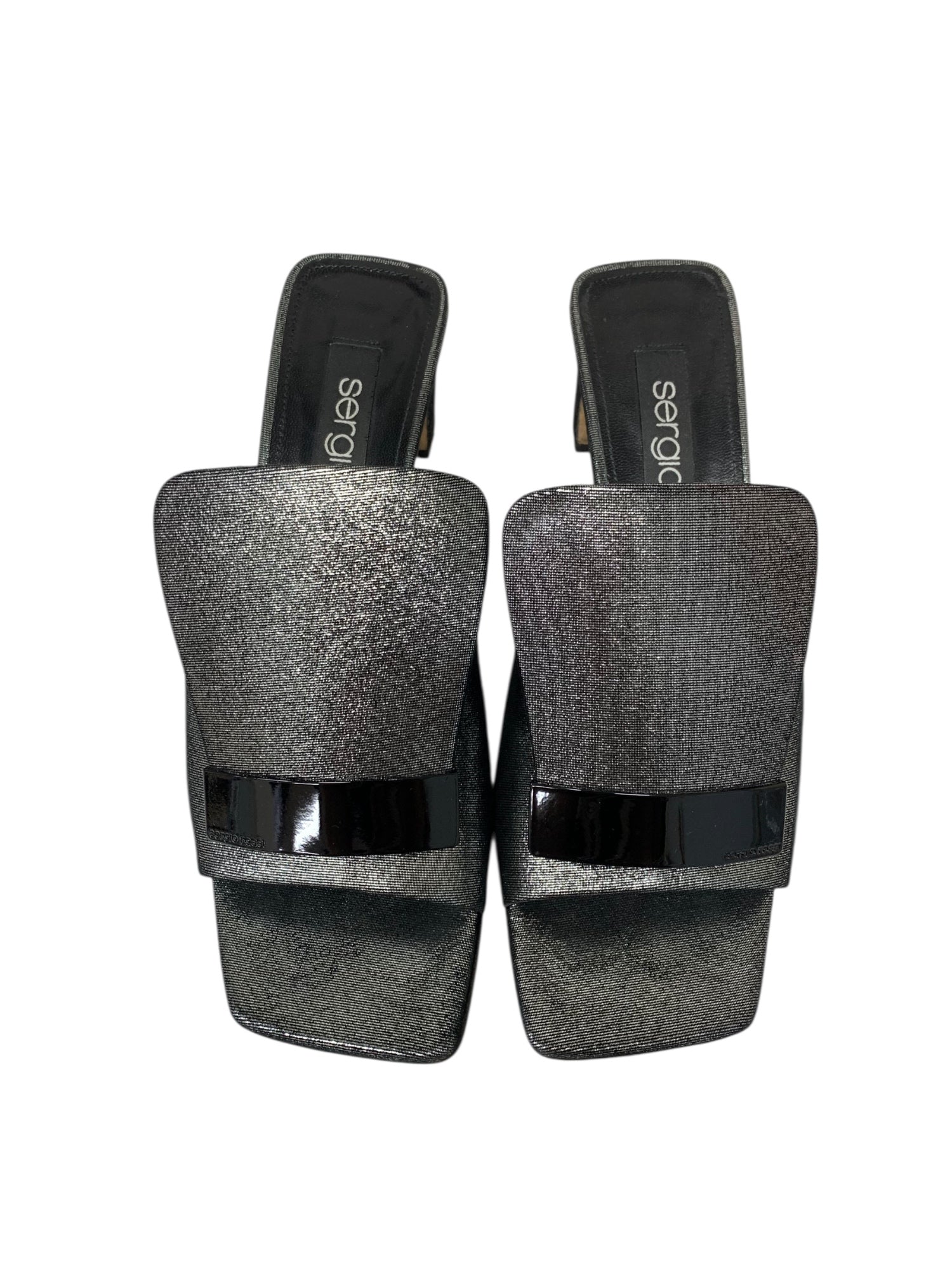 セルジオロッシ ダブルモンク サイズ9（27.0cm相当） グレー × ブラック SALE｜Sergio Rossi セルジオロッシ / sr SIGNATURE レザーコイン