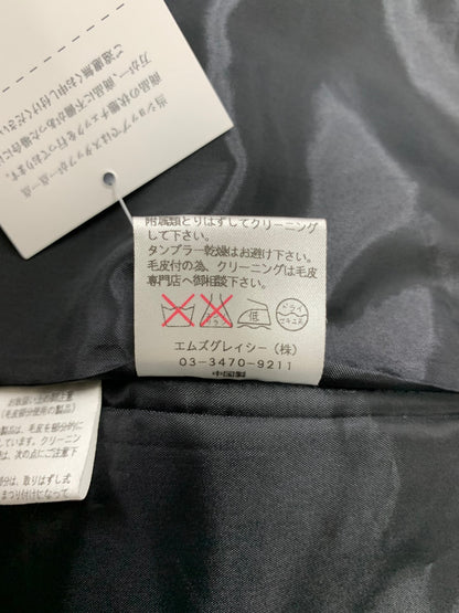 エムズグレイシー 649504 コート 40 ブラック ジップアップ フェイクファー ITDBRD0QQBWW 【SALE】