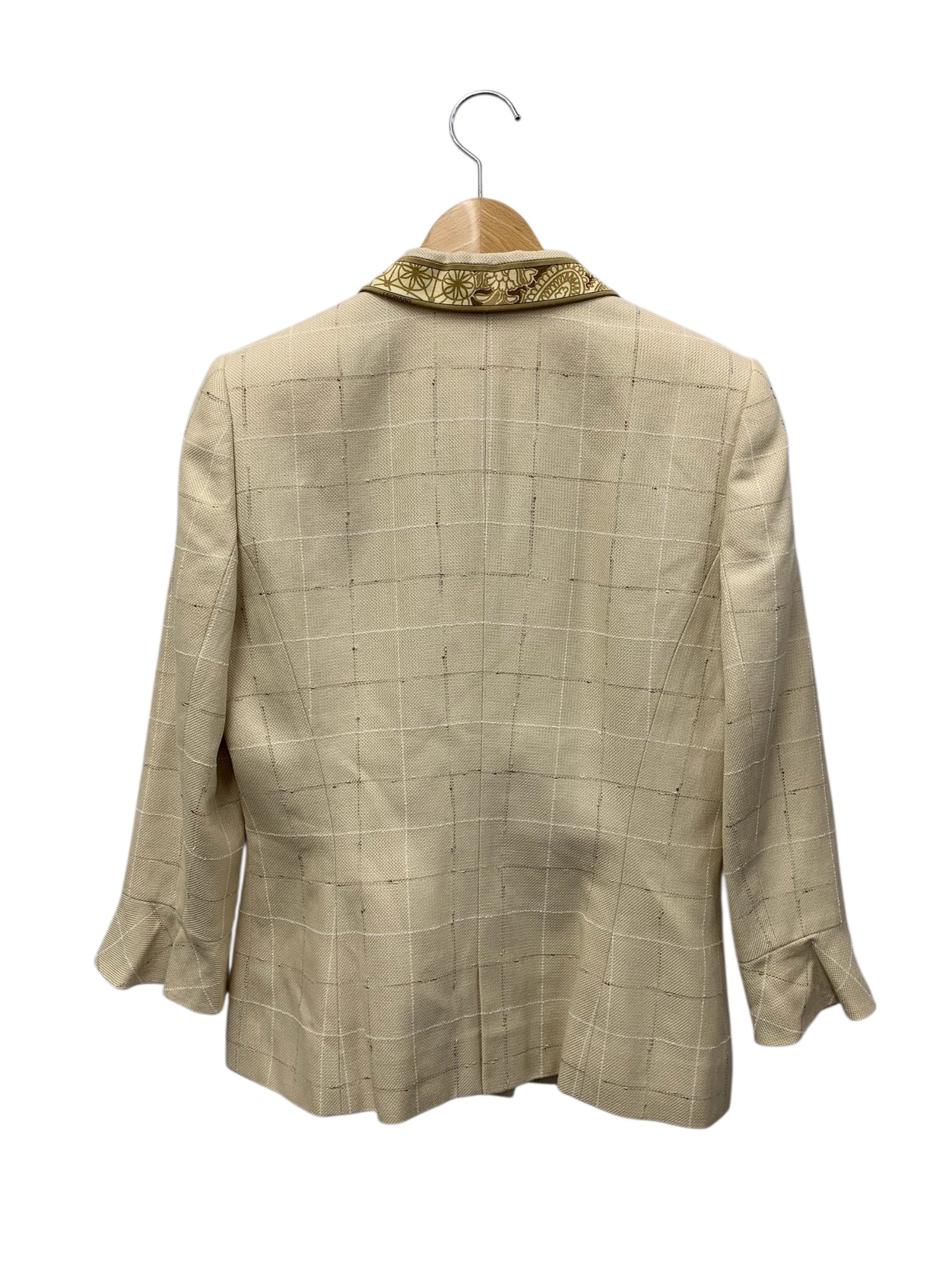レオナールファッション 0351051 ジャケット 40 ベージュ 格子柄 ITBX33UYKJRC