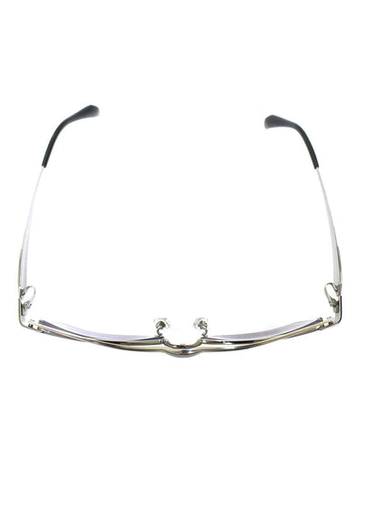 サムライ翔 SS-T107 メガネ シルバー 智 メタルフレーム スクエア ITH8GETAVGRC