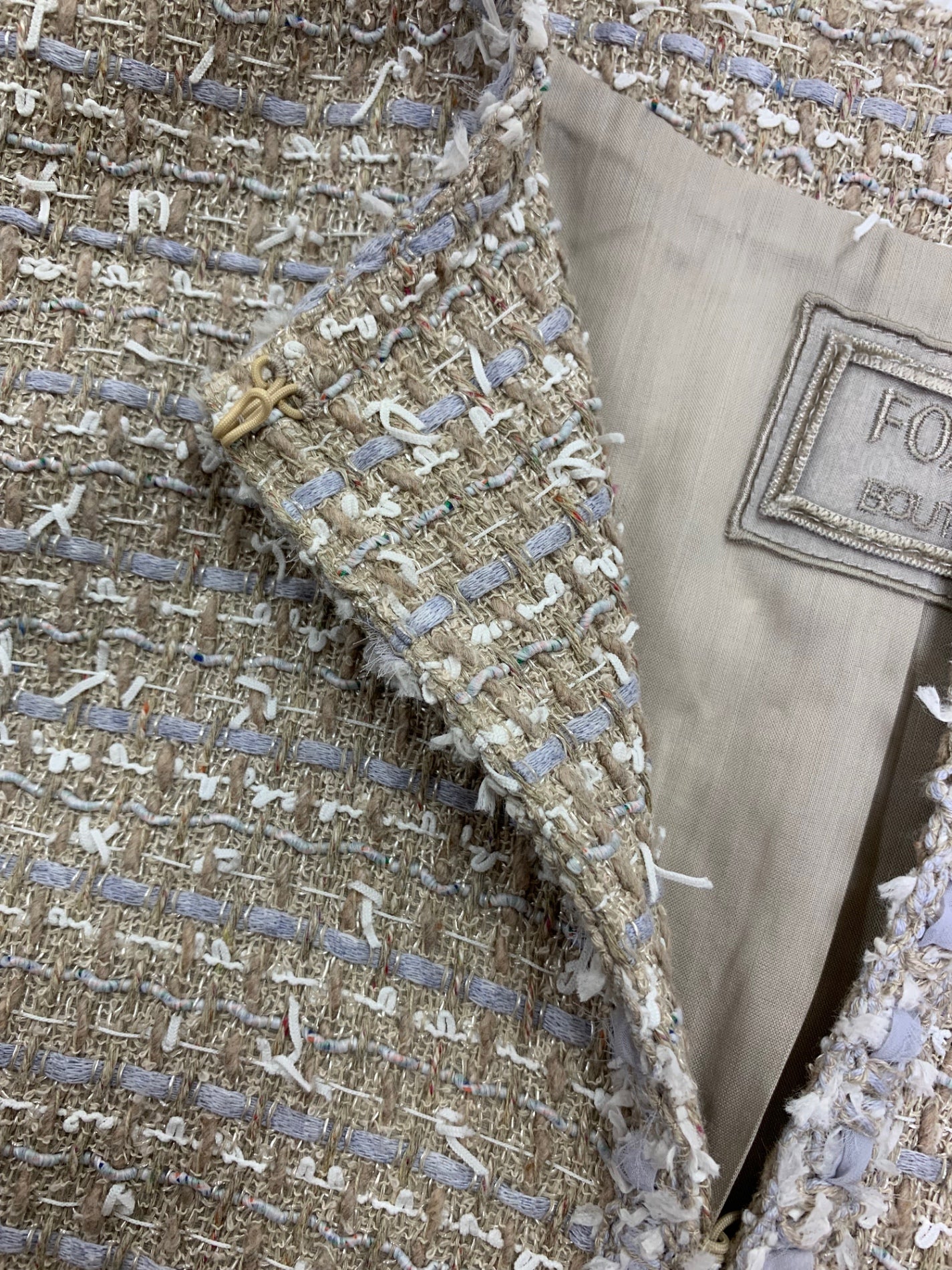 フォクシーブティック Jacket Fiore 43253 ジャケット 40 ベージュ ツイード ITS2DISMWW2O