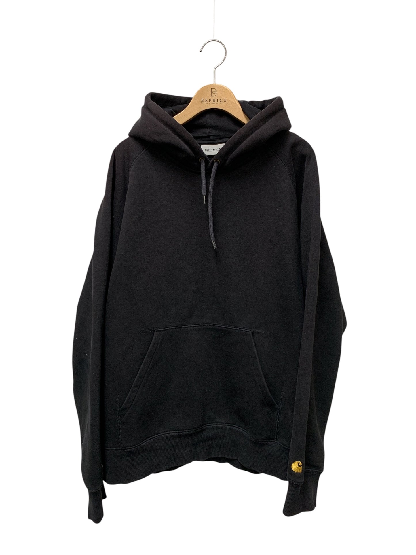カーハート WIP HOODED CHASE SWEAT I026384 パーカー L ブラック ITBEKSVJJCSC