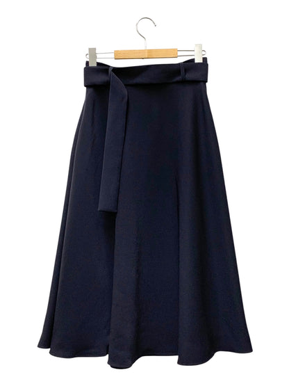 アディアム BELTED A-LINE SKIRT 41634 スカート 2 ネイビー 2022年増産品 IT8FG9T6KEUI