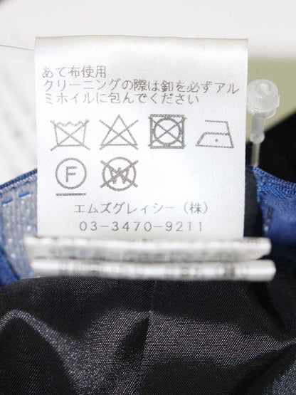 エムズグレイシー 416104 パンツ 40 ブラック ツイード ワイド IT5LXYHZEJOO