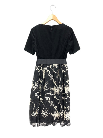 エリザ 28608791 ワンピース 1 ブラック ベロア ITL22K0PO7UO