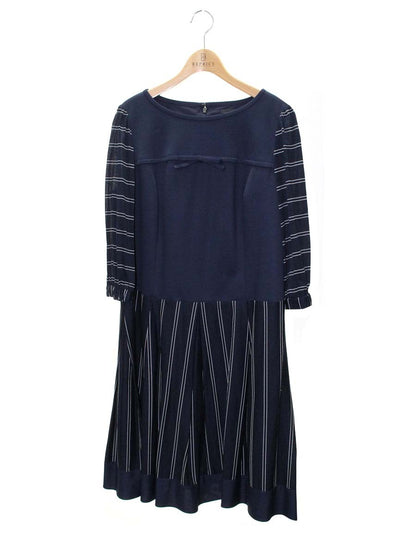 トゥービーシック W7J20-754-29 ワンピース 44 ネイビー リボン ITGCQUBTOJQW