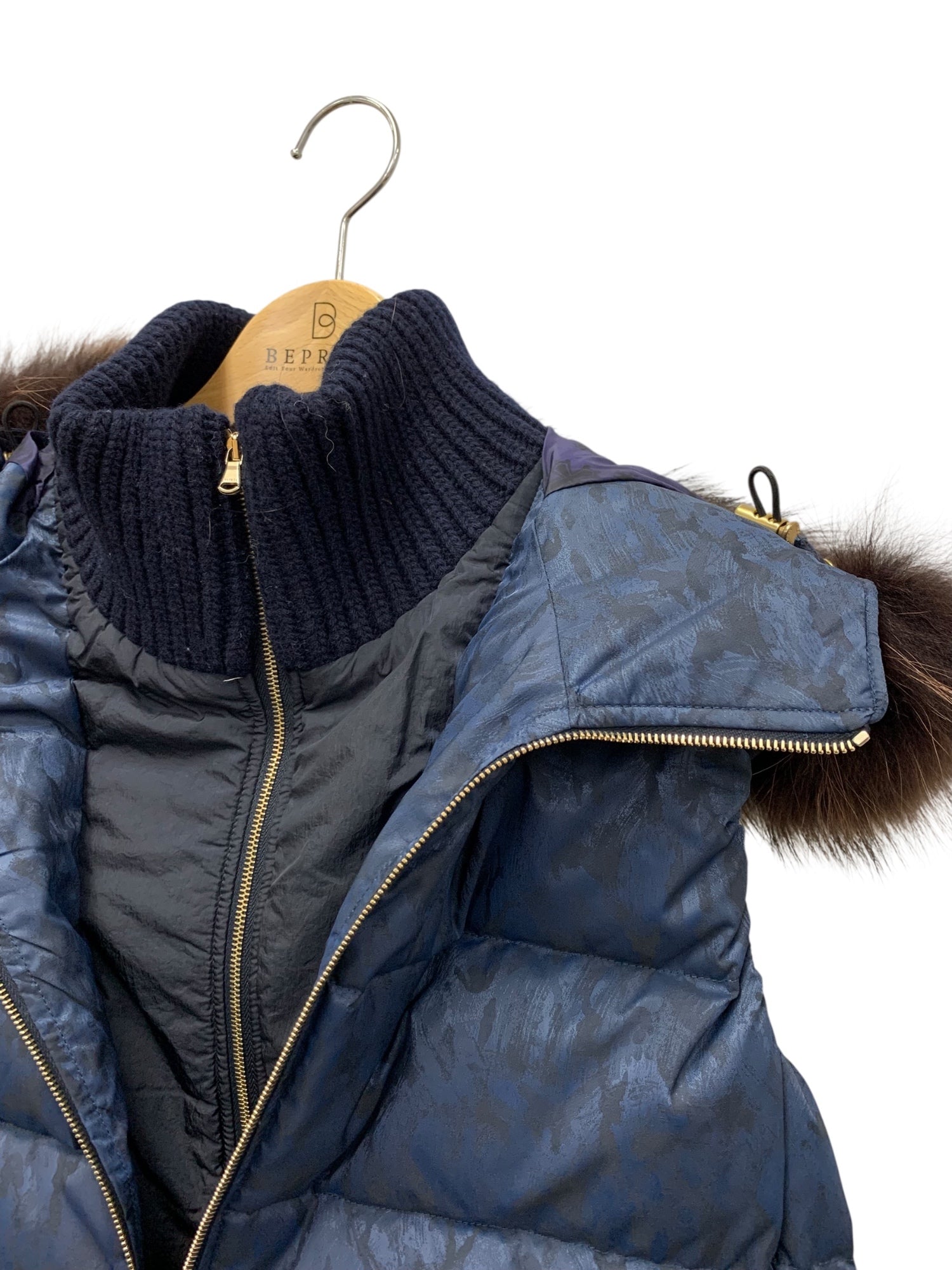 タトラス LTA16A4511 ダウンベスト 04 ネイビー ラクーンファー | 中古