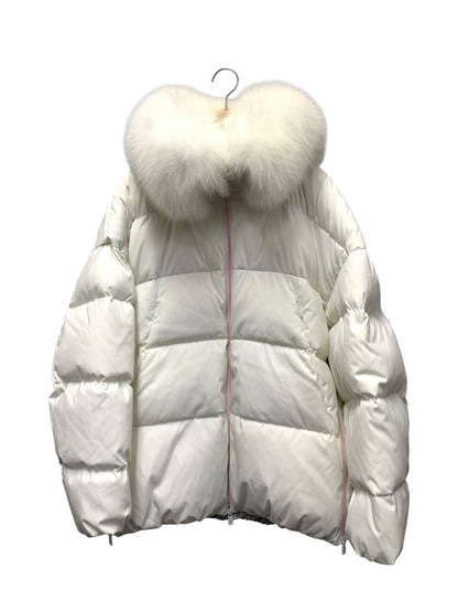 タトラス LTLA20A4179 ダウンジャケット 04 ホワイト フォックスファー ITIFFIQ4HFXW