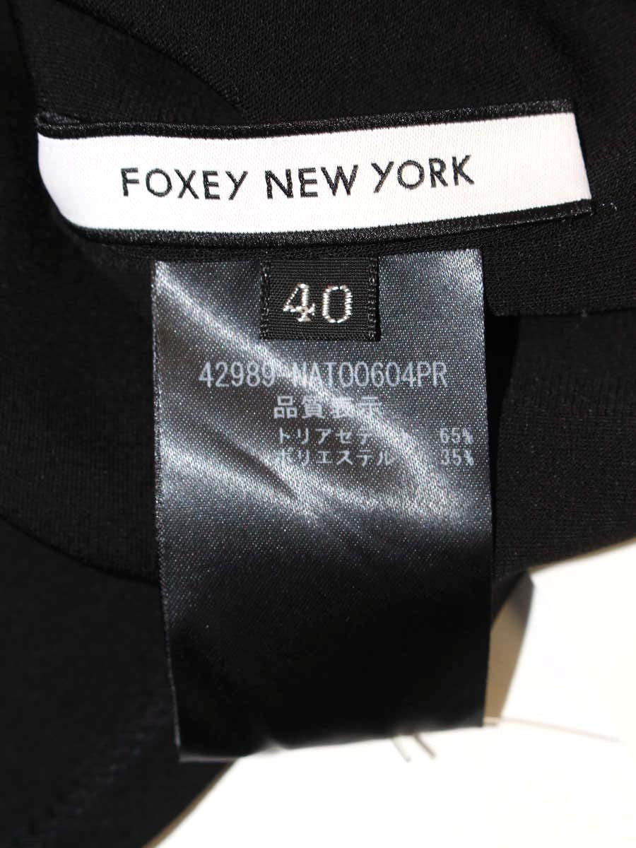 フォクシーニューヨーク LUELLE TOP  42989 カットソー 40 ブラック IT3T3S9CZWKA