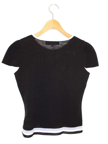 エムズグレイシー 528326 Tシャツ カットソー 38 ブラック イチゴモチーフ スパンコール ITTPVYT0G748