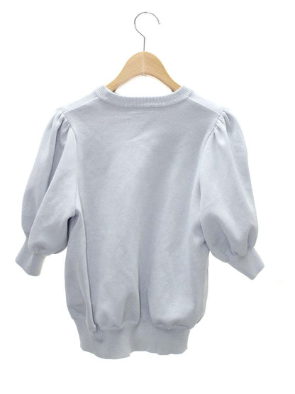 ヨリ YR2131-033SP ニットトップス F グリーン コットンパフスリーブ ITXTN8IZCCFC