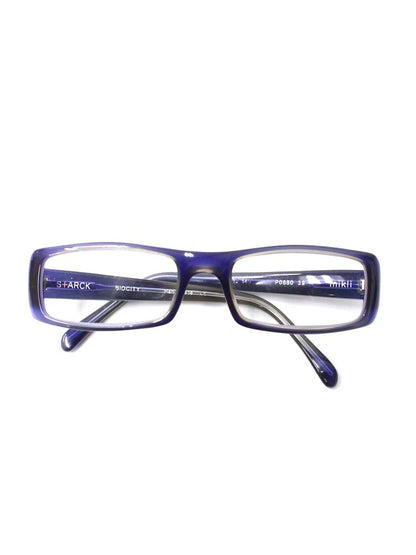 アランミクリ STARCK EYES BIOCITY P0680 39 メガネ ネイビー パープル スタルクアイズ セルフレーム フルリム スクエア IT9GJ3ODIEM2