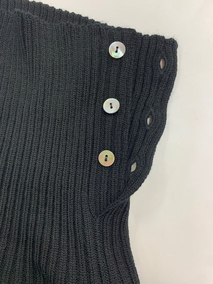 エムズグレイシー 418611 ニット 40 ブラック ロゴ 刺繍 タートル ITCTIN50QZIW