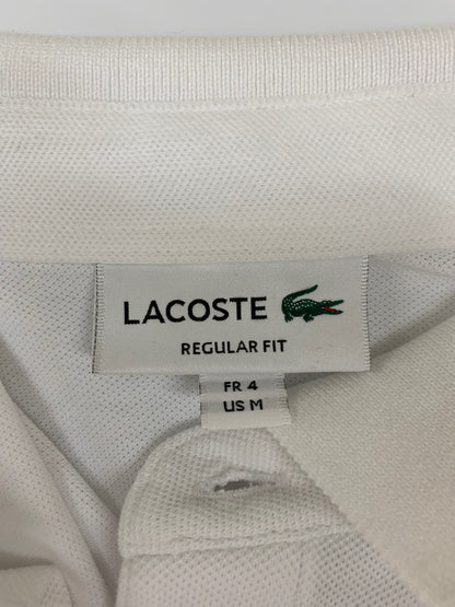 ラコステ レギュラーフィット ストレッチ パリポロシャツ (半袖) PH5522J 4-M ホワイト IT0GDK0ZRFA8