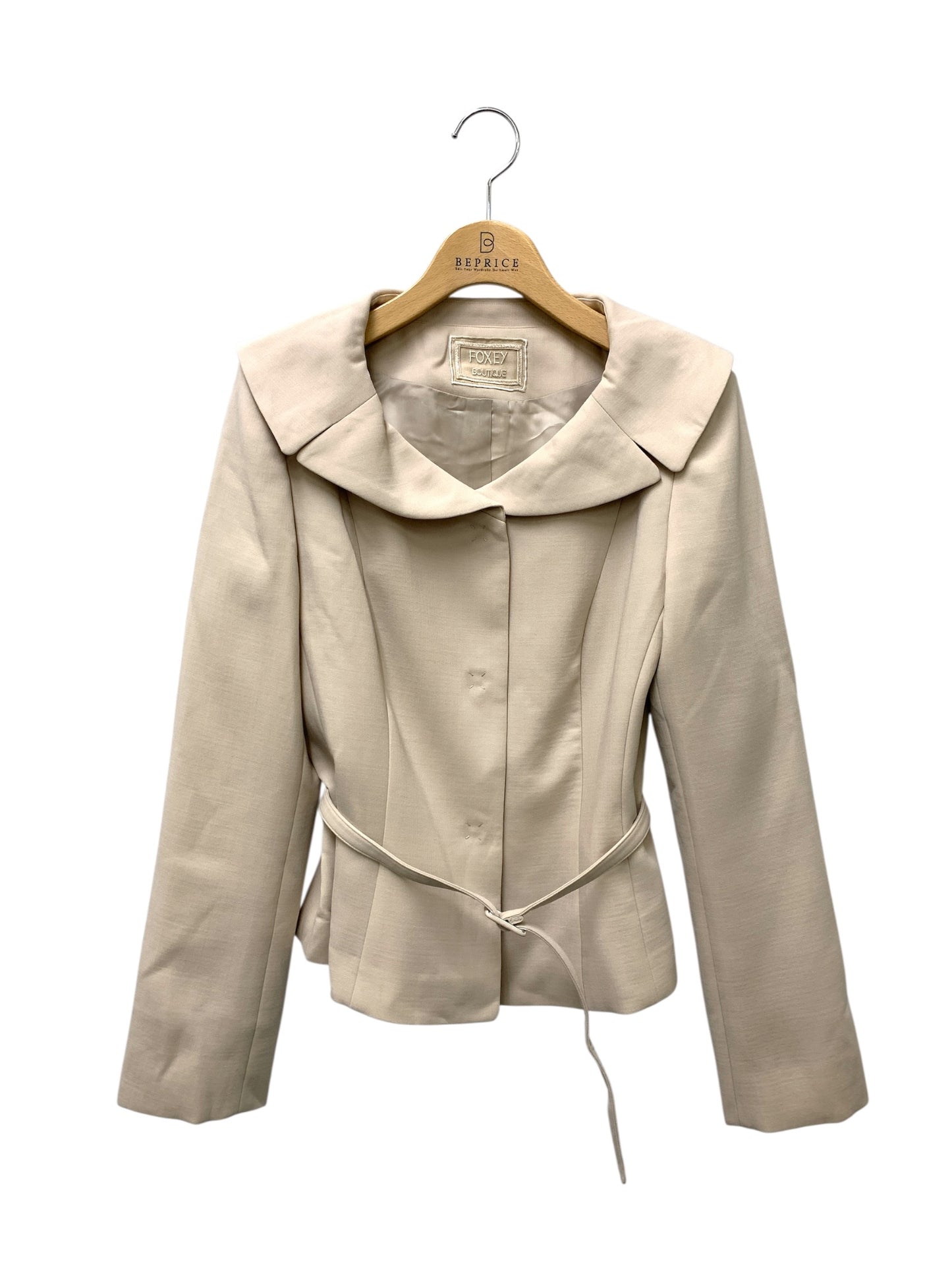 フォクシーブティック Jacket Elena 45624 40 ベージュ ITQFCZ5UHDLE