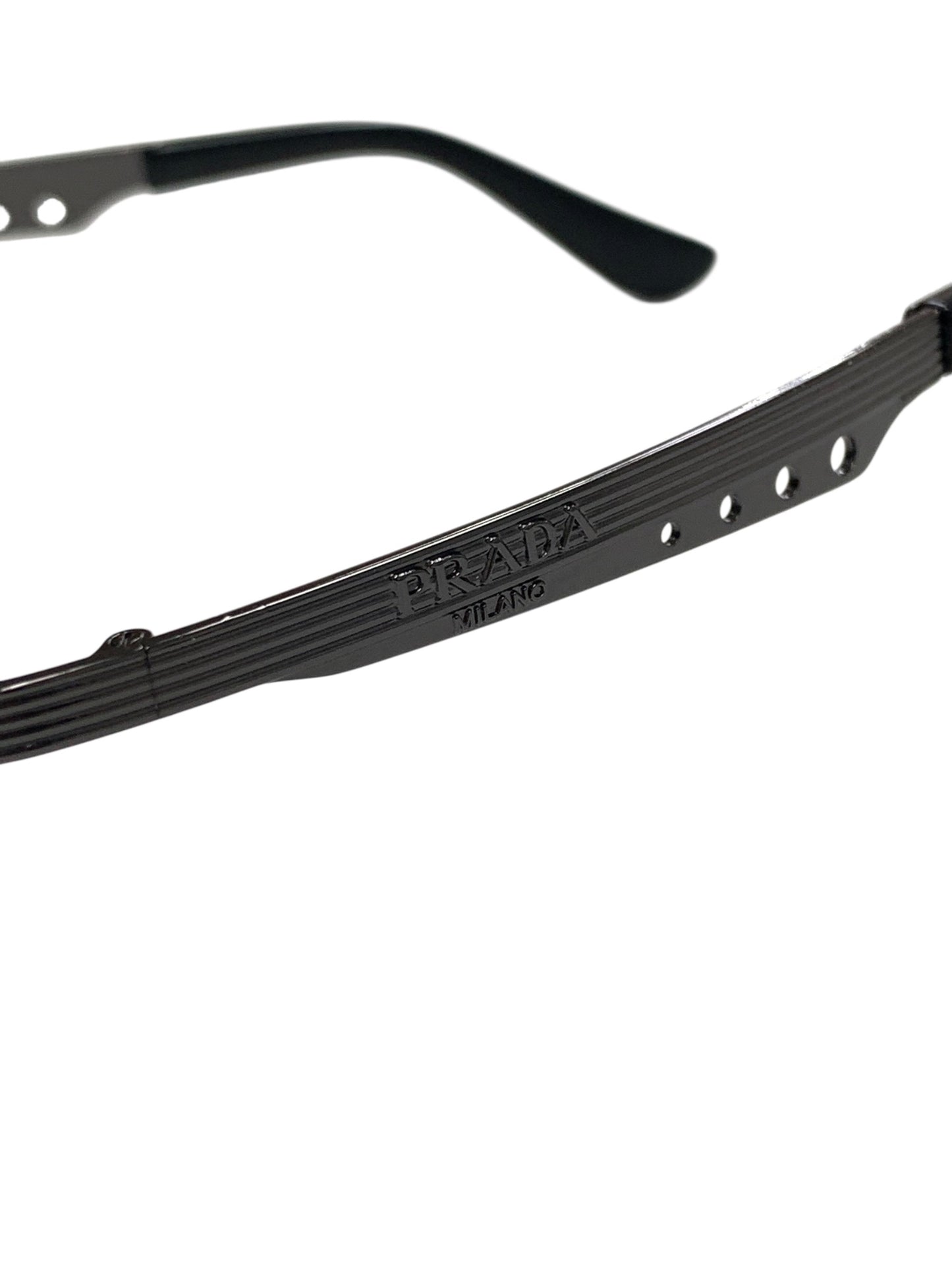 プラダ P302 サングラス ブラウン メタルフレーム フルリム オーバル（楕円） ITQPZV8BDOAO