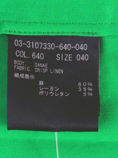 セオリーリュクス ウォッシャブルリネンタイトロングスカート 03-3107330-640-040 40 グリーン ‘23 IT8SO6BFQDGK