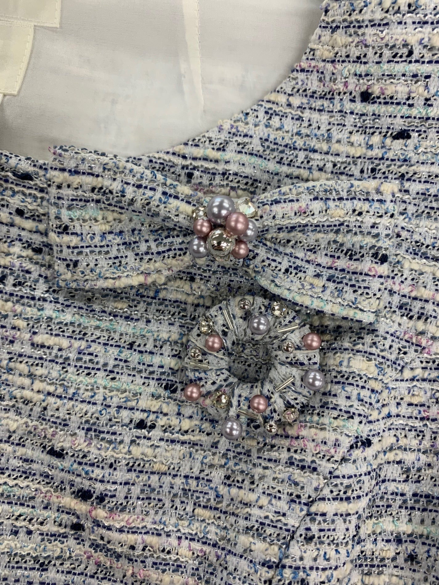 ルネ 6016300 ワンピース 34 ブルー ツィード IT8N2KGVNQQ8 【SALE】