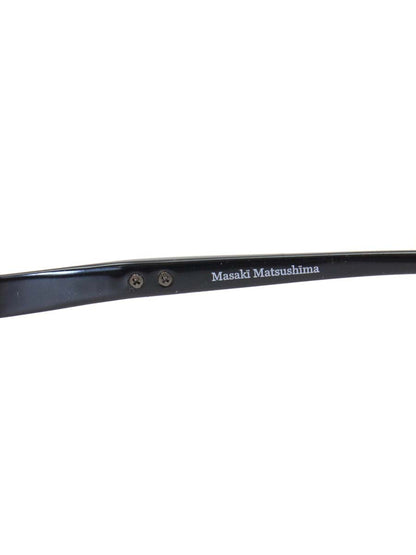 マサキマツシマ MF-1141 メガネ ブラック コンビフレーム リムレス スクエアシェイプ ITYNA15F27LC