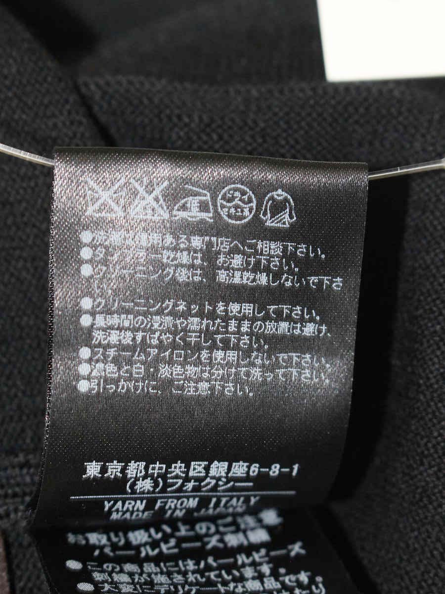 フォクシーブティック Swing Back Knit 36757 ニット 38 ブラック パール IT8ZTTQ7CGA3