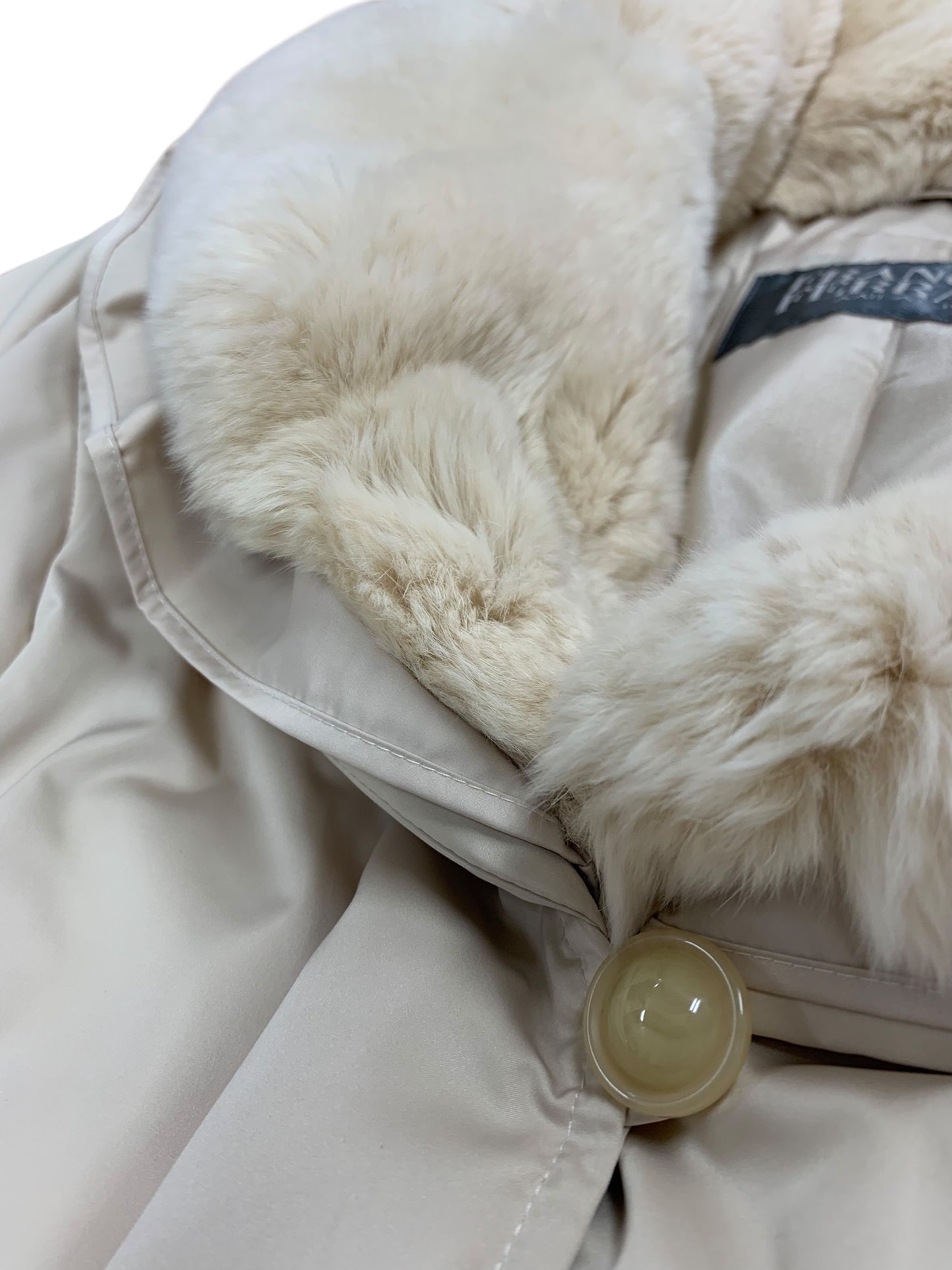 フランコフェラーロ NWUAJ-41790 ダウンコート 2 ベージュ レッキスラビットファー IT5PFC2JZSIO