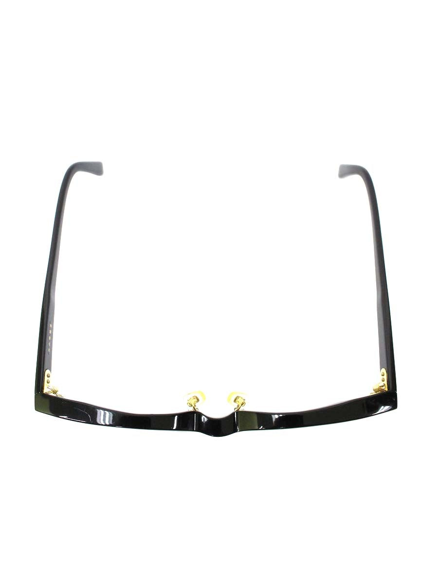 白山眼鏡店 THOM メガネ 眼鏡 ブラック/ゴールド セルフレーム フルリム ウェリントン ITHO8HO8S00T